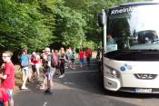 Der Bus kommt in Altenberg an