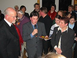 Gratulation von den Angestellten 
