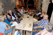 Abendrunde auf der Terrasse am Pilgerhaus Tabgha