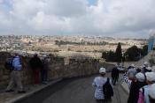 Auf dem Weg vom Oelberg nach Jerusalem