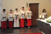 Ministranten an der Sakristei-Seite