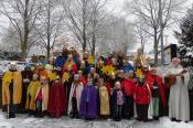 Sternsinger nach dem Aussendungsgottesdienst in Thomasberg am 2.1.2017