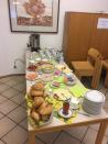Das Frühstücksbuffet ist bereitet...