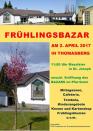 Plakat für die Werbung zum Frühlingsbazar