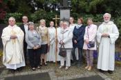 Nur die Jubilare mit Pastor und Diakon