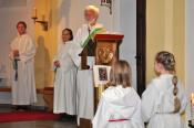 Gratulation zum Schluss der Messe