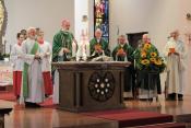 Die Messe beginnt - Zelebrant Weihbischof Ansgar Puff 