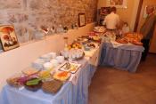 Letztes Frühstück im Hotel in Assisi