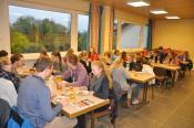 Dann Kuchen und Getränke im Pfarrheim