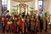 Am 5. Januar zogen die Sternsinger von Haus zu Haus und brachten allen, die sie eingeladen hatten, den Segen.